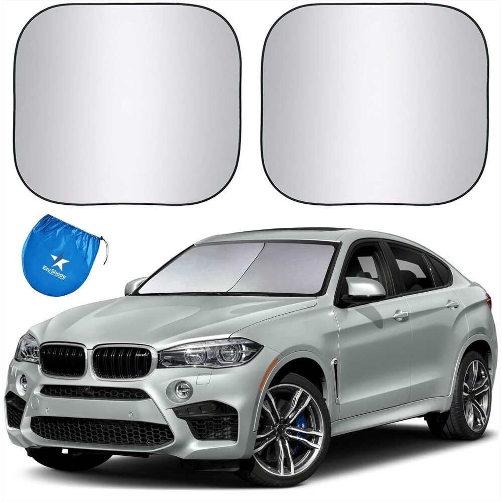 Windshield Sun Shade with Shield-X Reflective Technology. See Size-Chart with Yo